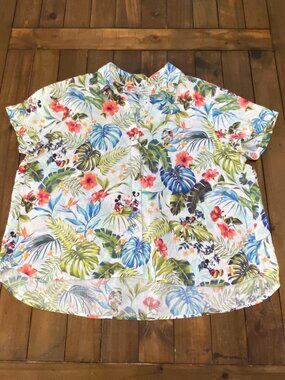 Tommy Bahama x Disney Jungle Jubilee Linen Shirt XL